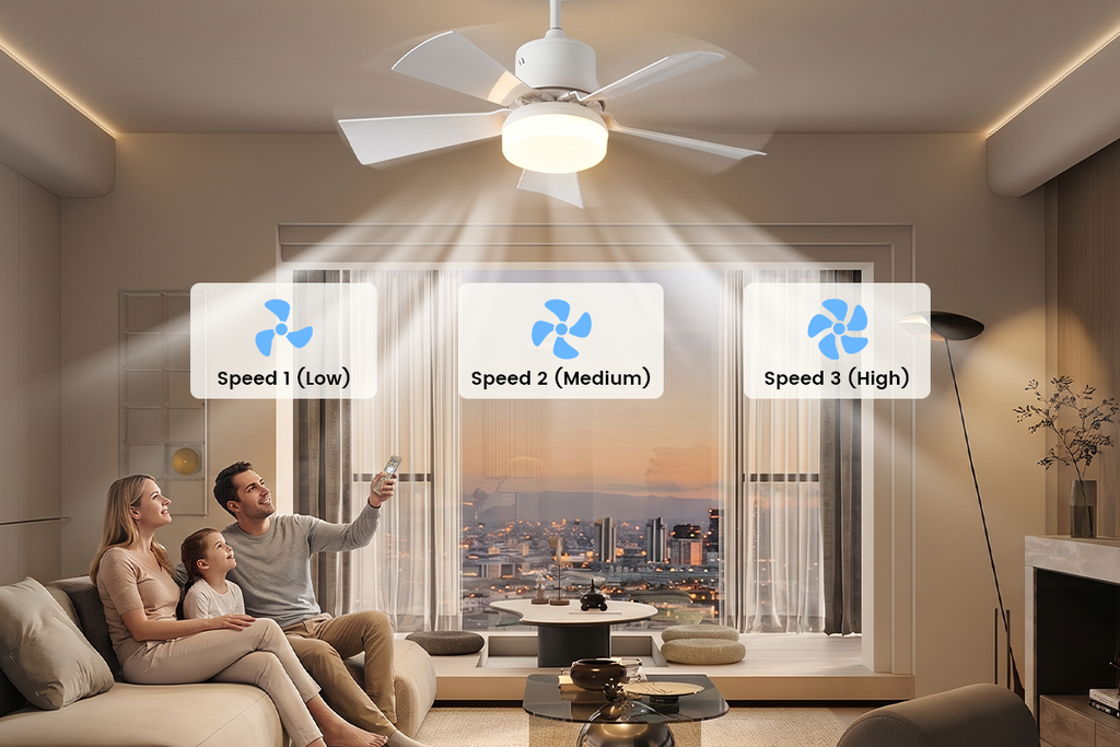 NORDIST 2-i-1 Takvifte med Lampe og Fjernkontroll
