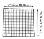 Leverandørens måltegning av den lille bakeristen: 27,6 × 25,3 cm