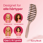 NORDIST Curvy Hårbørste — Kjøp 2, få 1 gratis