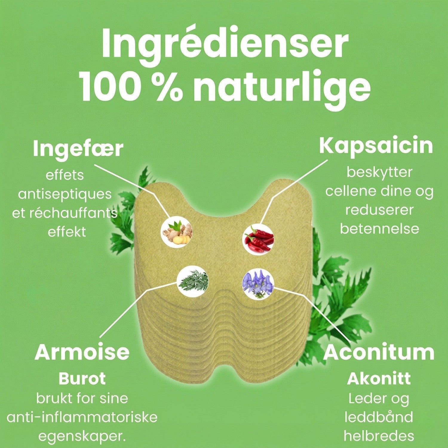 Smertelindrende plaster