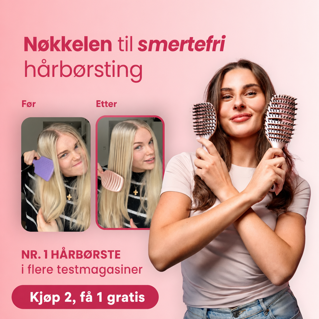 NORDIST Curvy Hårbørste — Kjøp 2, få 1 gratis