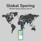 Smart GPS-sporer for bil, nøkler, vesker og verdisaker