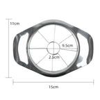 Epledeleren sett ovenfra: ring Ø 9,5 cm og ring til kjernehuset Ø 2,5 cm