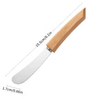 Smørknivens mål: 15,5 cm lang og 1,7 cm ved bladet