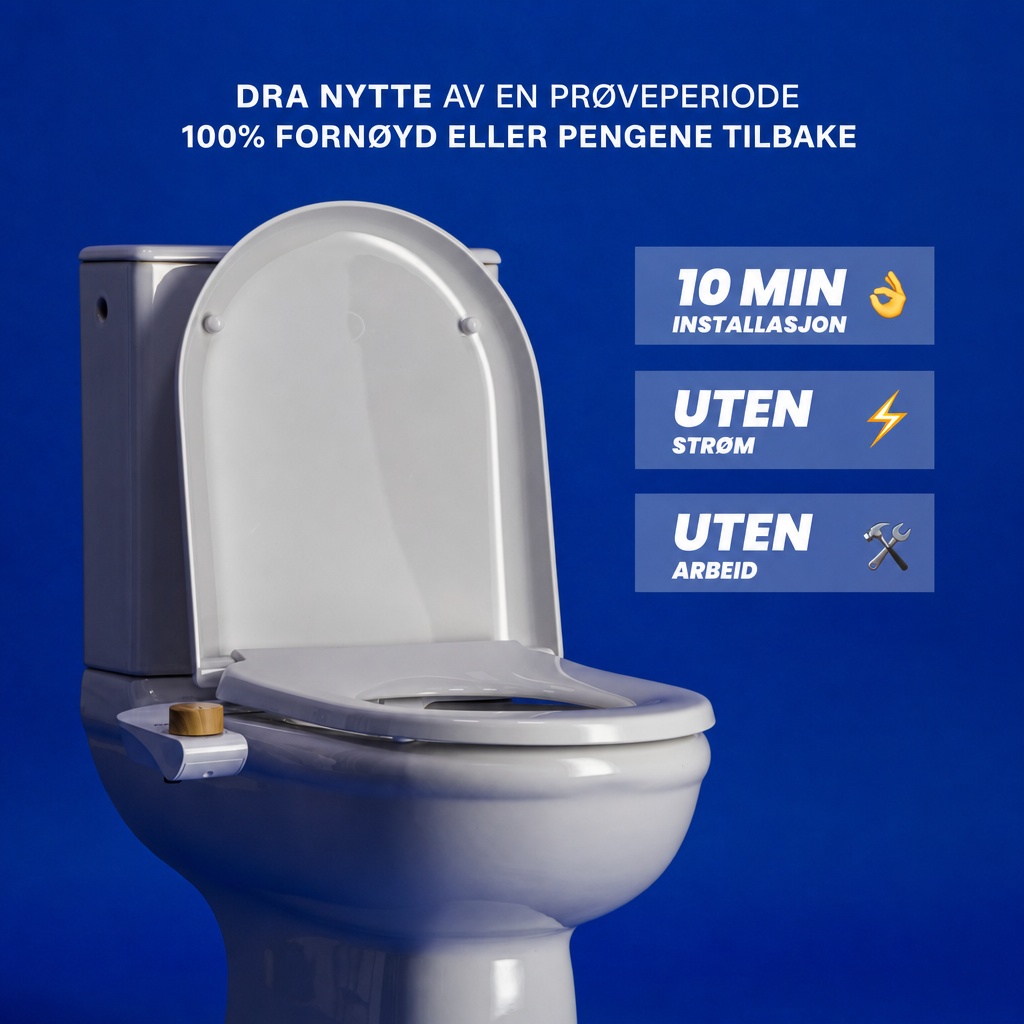 NORDIST Bidet-sett – Installeres på 5 minutter
