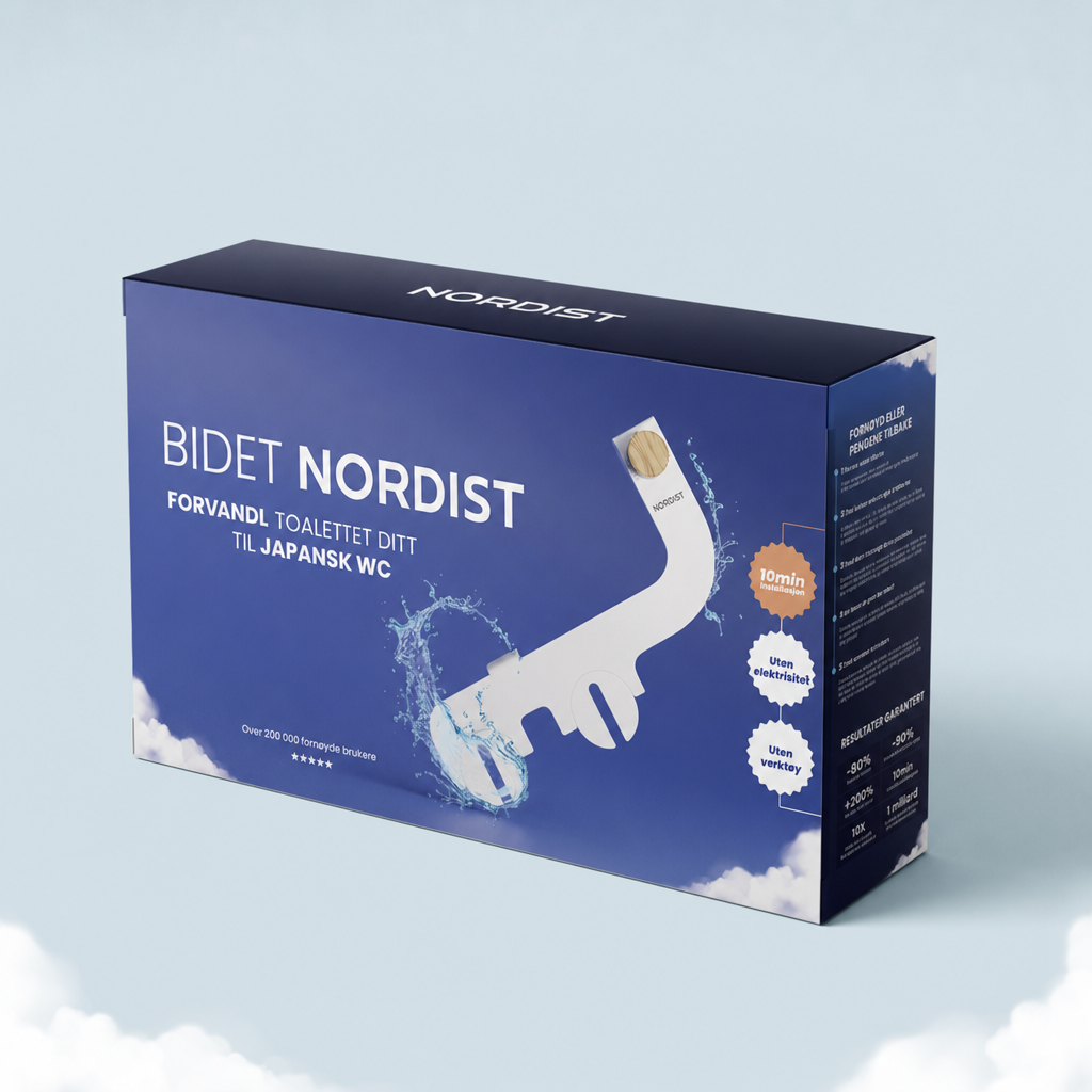 NORDIST Bidet-sett – Installeres på 5 minutter