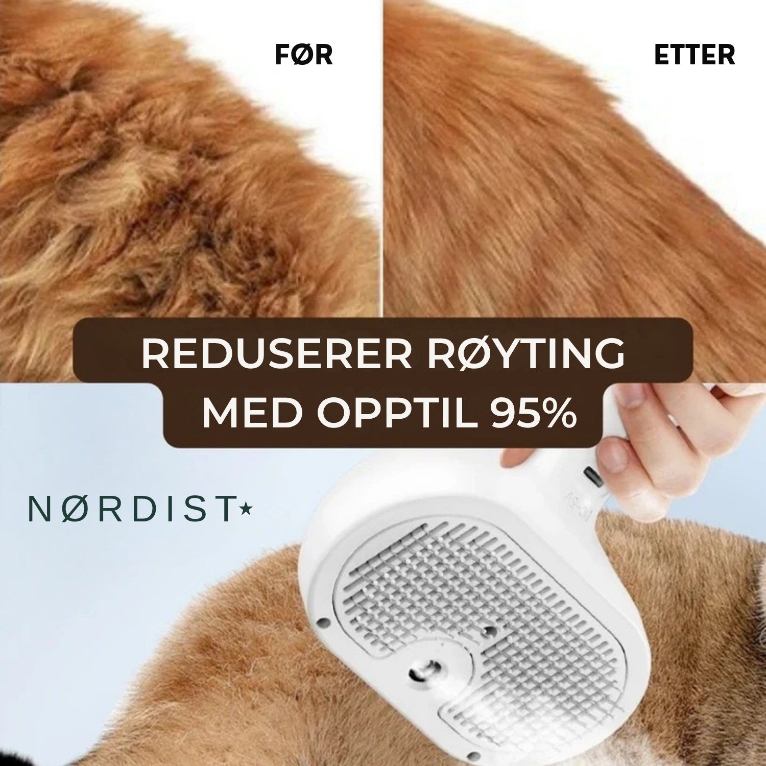 Nordist Pro | Profesjonell stellebørste for kjæledyr