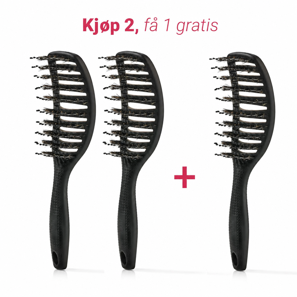NORDIST Curvy Hårbørste — Kjøp 2, få 1 gratis