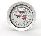 Urskiven på nært hold: tall fra 0 til 120, °C og dyresymboler