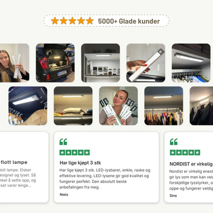 Glødende LED-lysstang