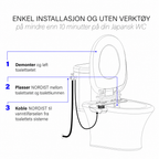 NORDIST Bidet-sett – Installeres på 5 minutter