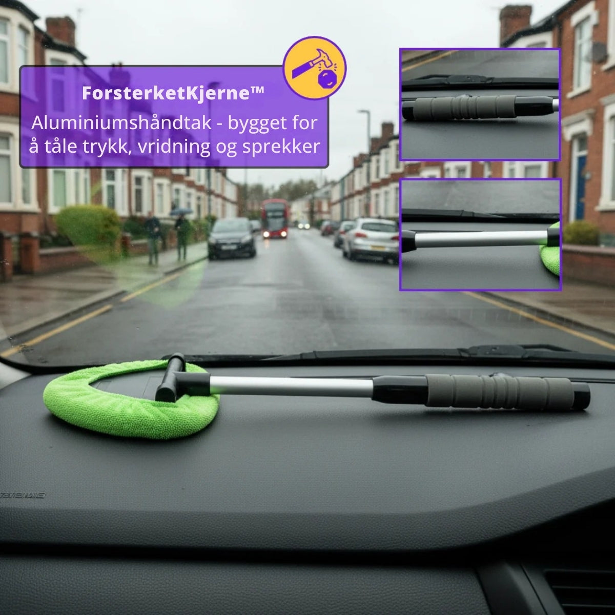 GlassWand™ – Enkel rengjøring for krystallklare frontruter