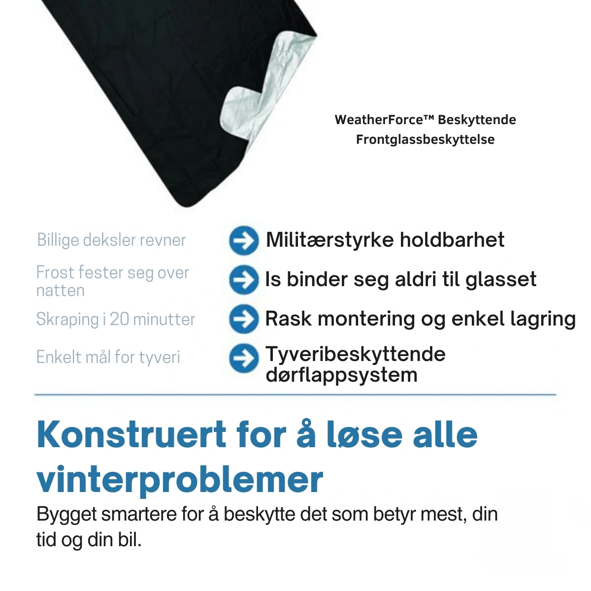 2-i-1 WeatherShield™ Værbeskyttelse