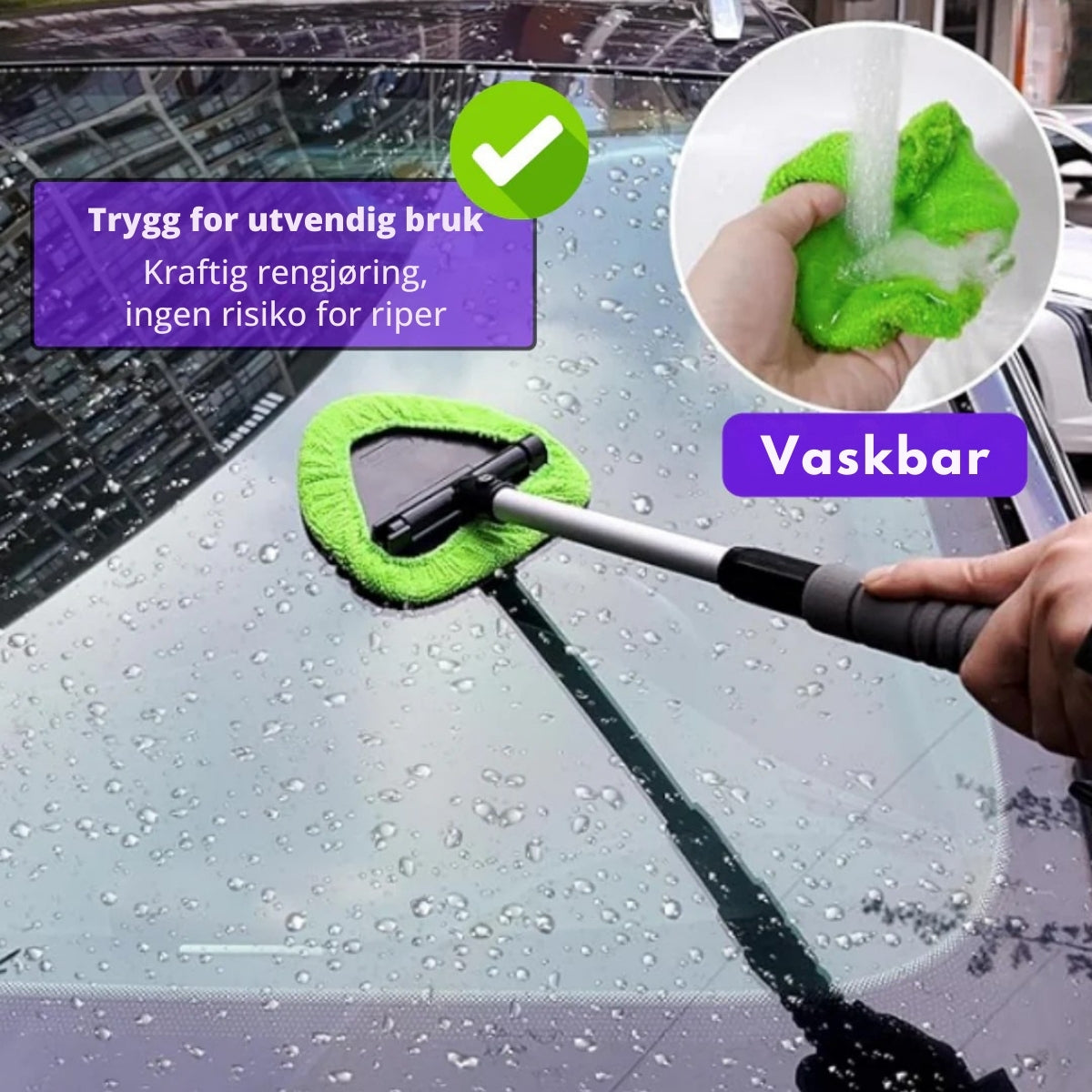 GlassWand™ – Enkel rengjøring for krystallklare frontruter