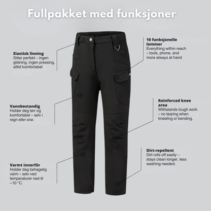 ProWork Thermal Vanntette Arbeidsbukser 1+1 GRATIS