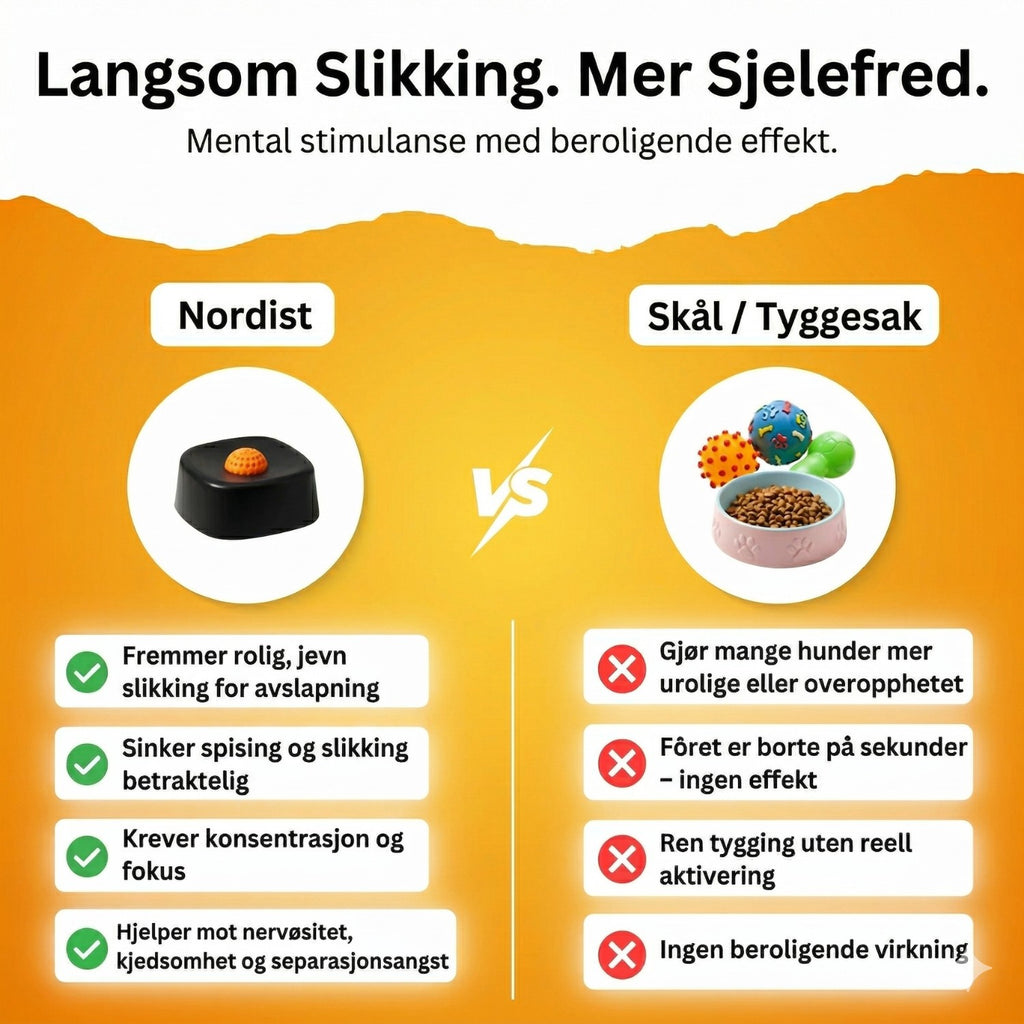 Nordist™ Slikkeball - Den beroligende leken som faktisk fungerer