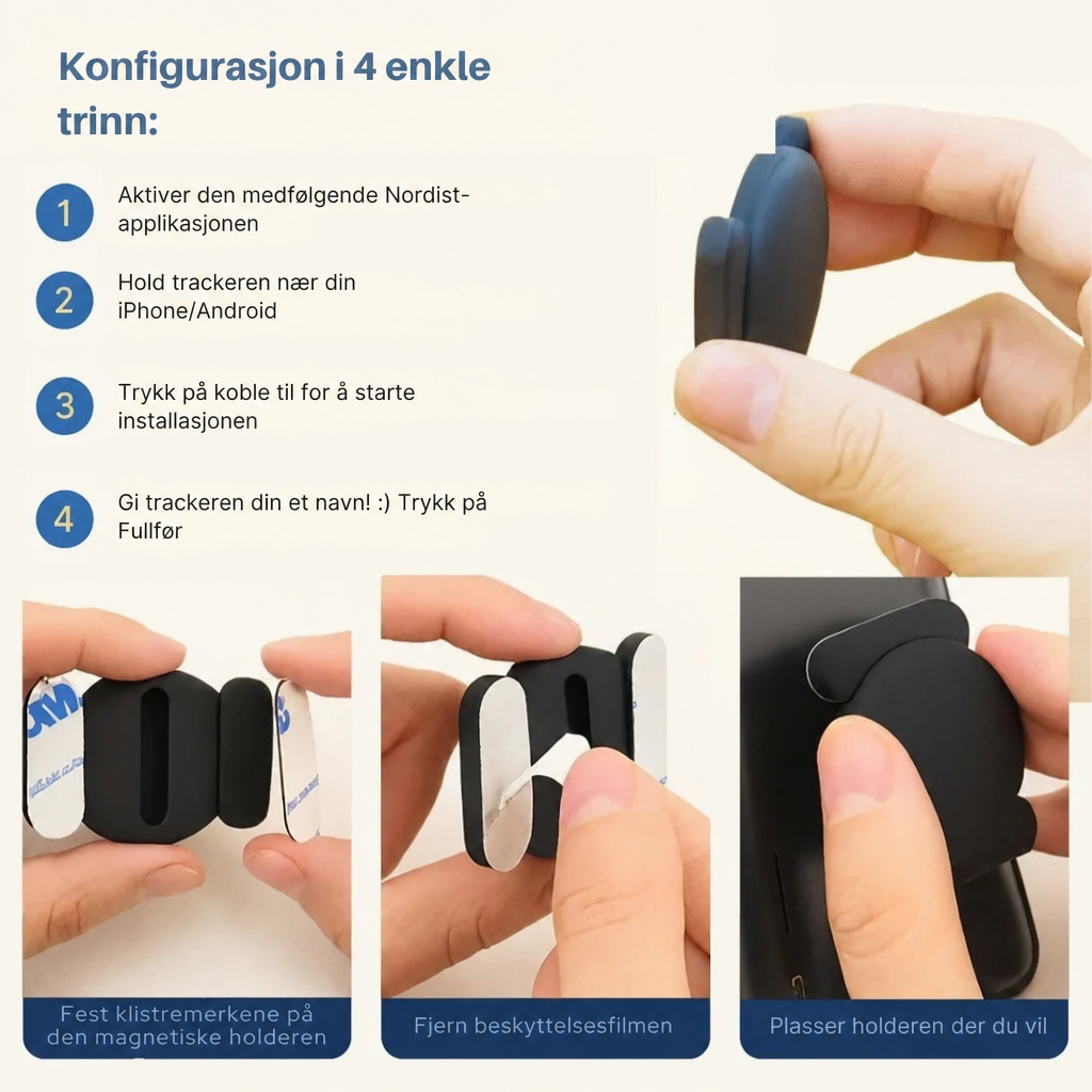 Nordist GP90 | GPS-sporer uten abonnement (Android/Apple)