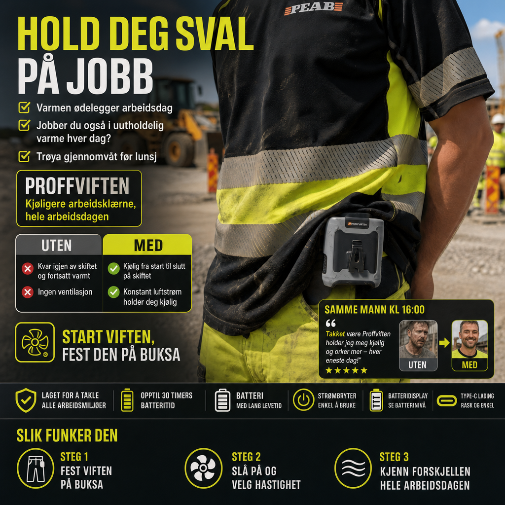 Proffviften – Slutt å bli overopphetet på jobb