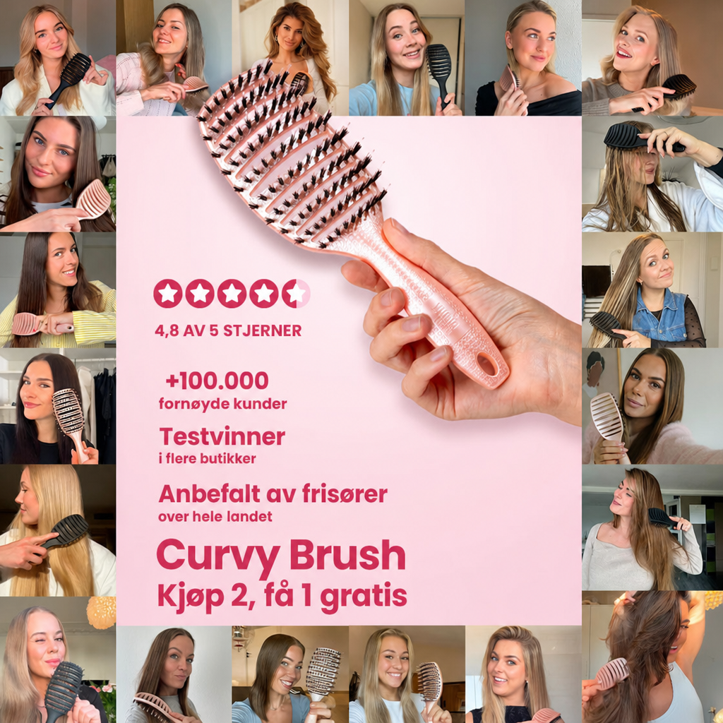 NORDIST Curvy Hårbørste — Kjøp 2, få 1 gratis