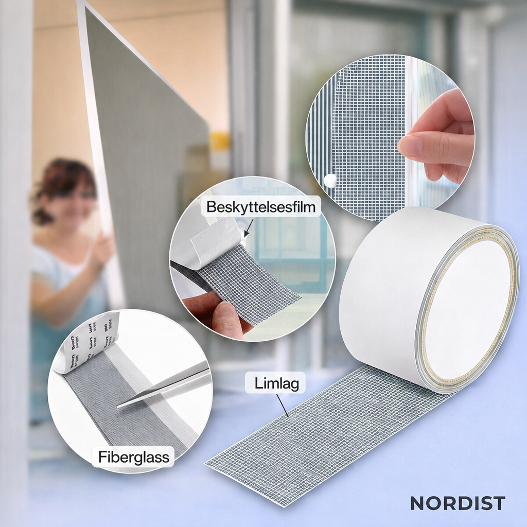 NORDIST reparasjonsbånd – lagdeling