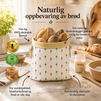 NORDIST Brødpose – Premium 100% bomull og bivoks