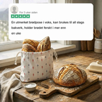 NORDIST Brødpose – Premium 100% bomull og bivoks