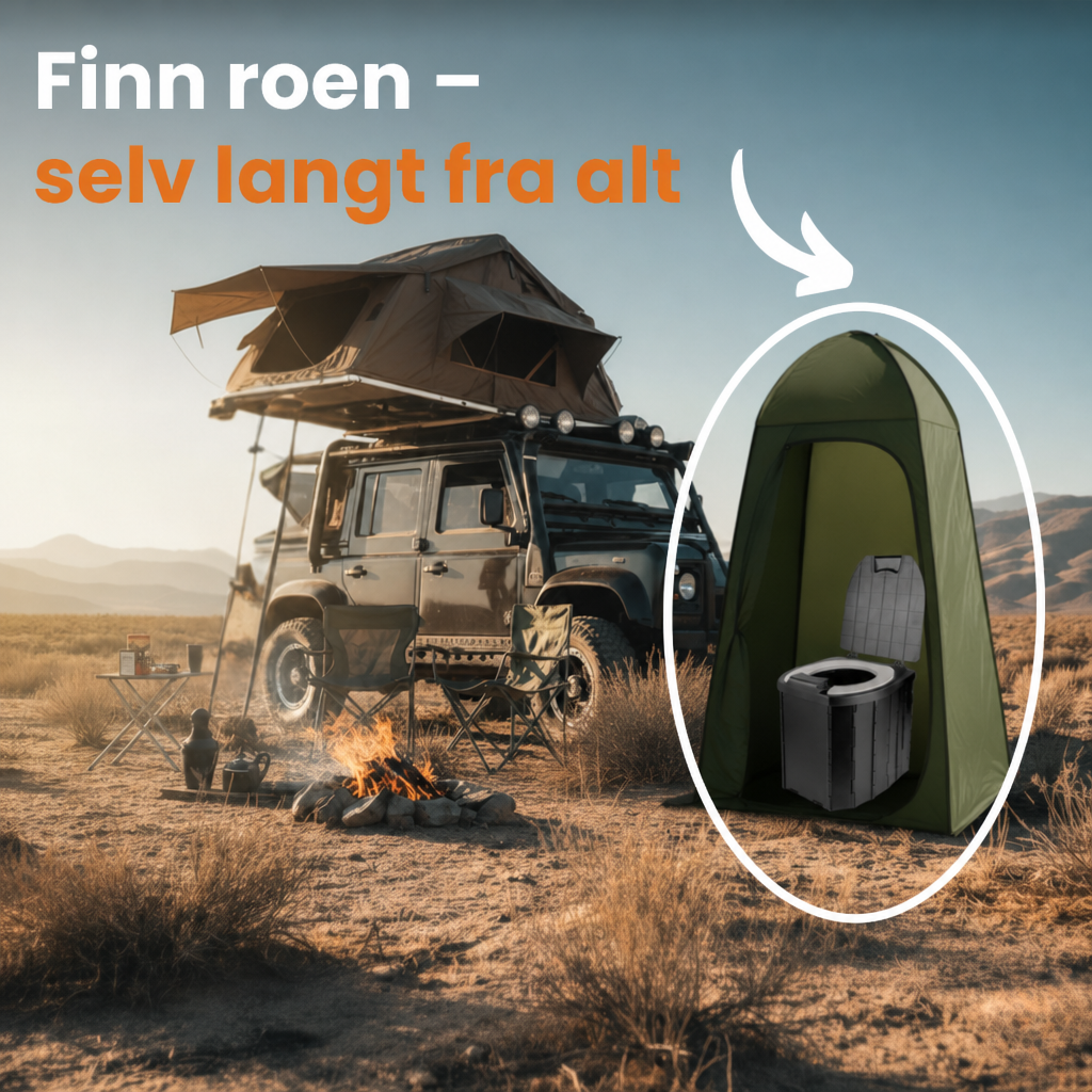 NORDIST Sammenleggbart Campingtoalett