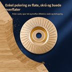CarveEdge™ – 3-pakning slipeskiver for vinkelsliper i høyhardt stål (flat, buet og skrå)