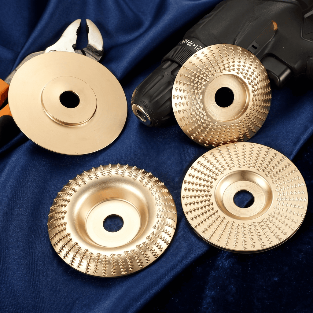 CarveEdge™ – 3-pakning slipeskiver for vinkelsliper i høyhardt stål (flat, buet og skrå)