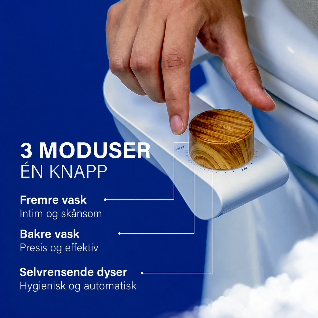 NORDIST Bidet-sett – Installeres på 5 minutter