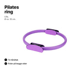 Pilates ring i lilla – diameter ca. 35 cm, to håndtak og puter på begge sider
