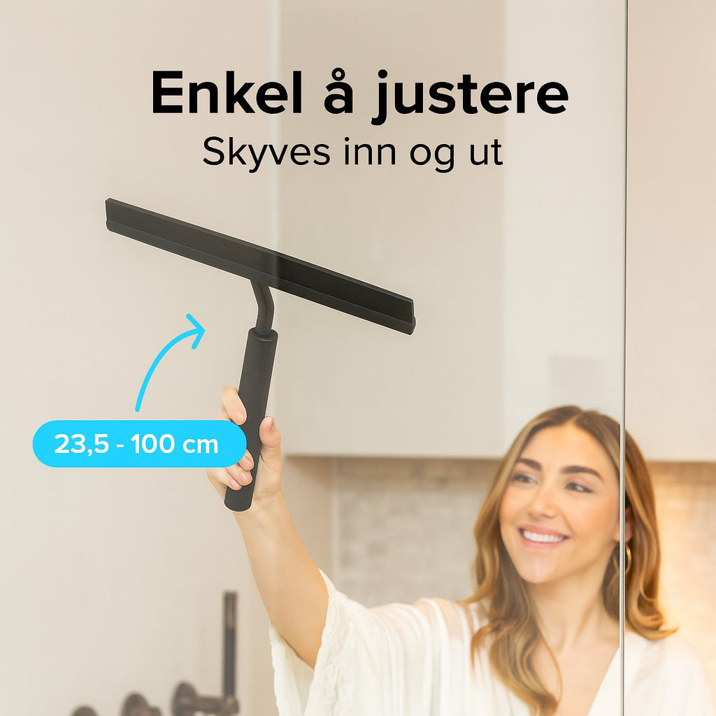 Uttrekkbar dusjnal – 23,5 til 100 cm