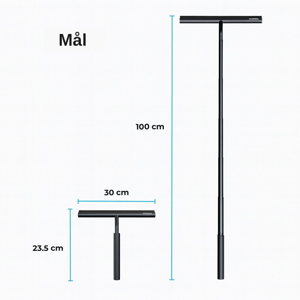 Uttrekkbar dusjnal – 23,5 til 100 cm