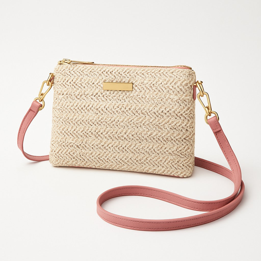 Elsa – Vevd stråveske & clutch