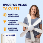 2-i-1 Takvifte med LED-lys