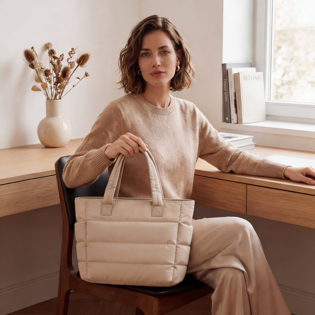 PuffyTote – Stilig, romslig og lett vatert shopper