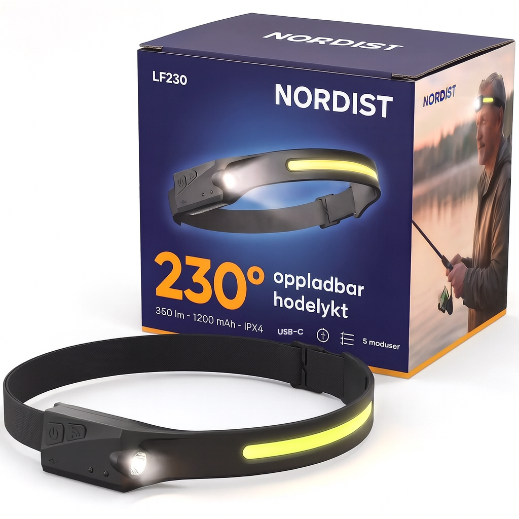 Nordist Adventure Light – LED-hodelykt 230°
