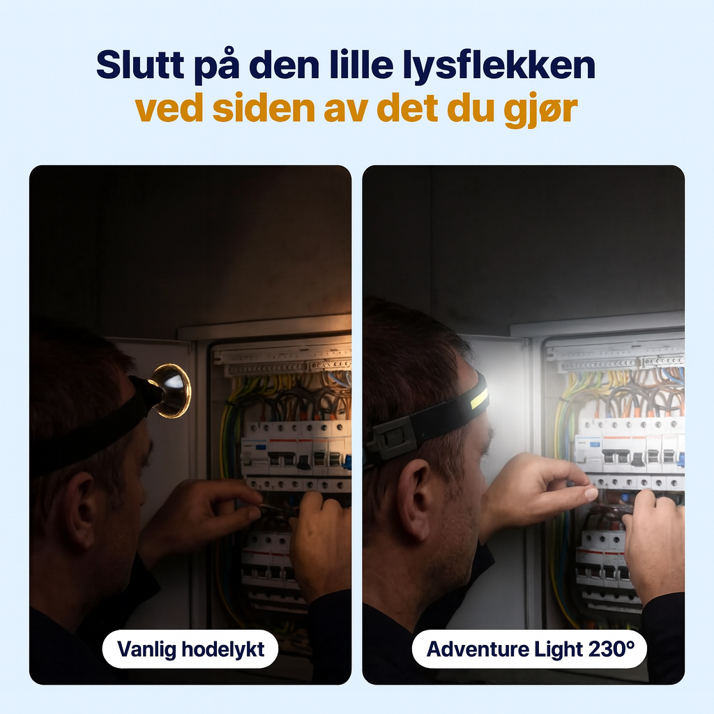 Nordist Adventure Light – LED-hodelykt 230°