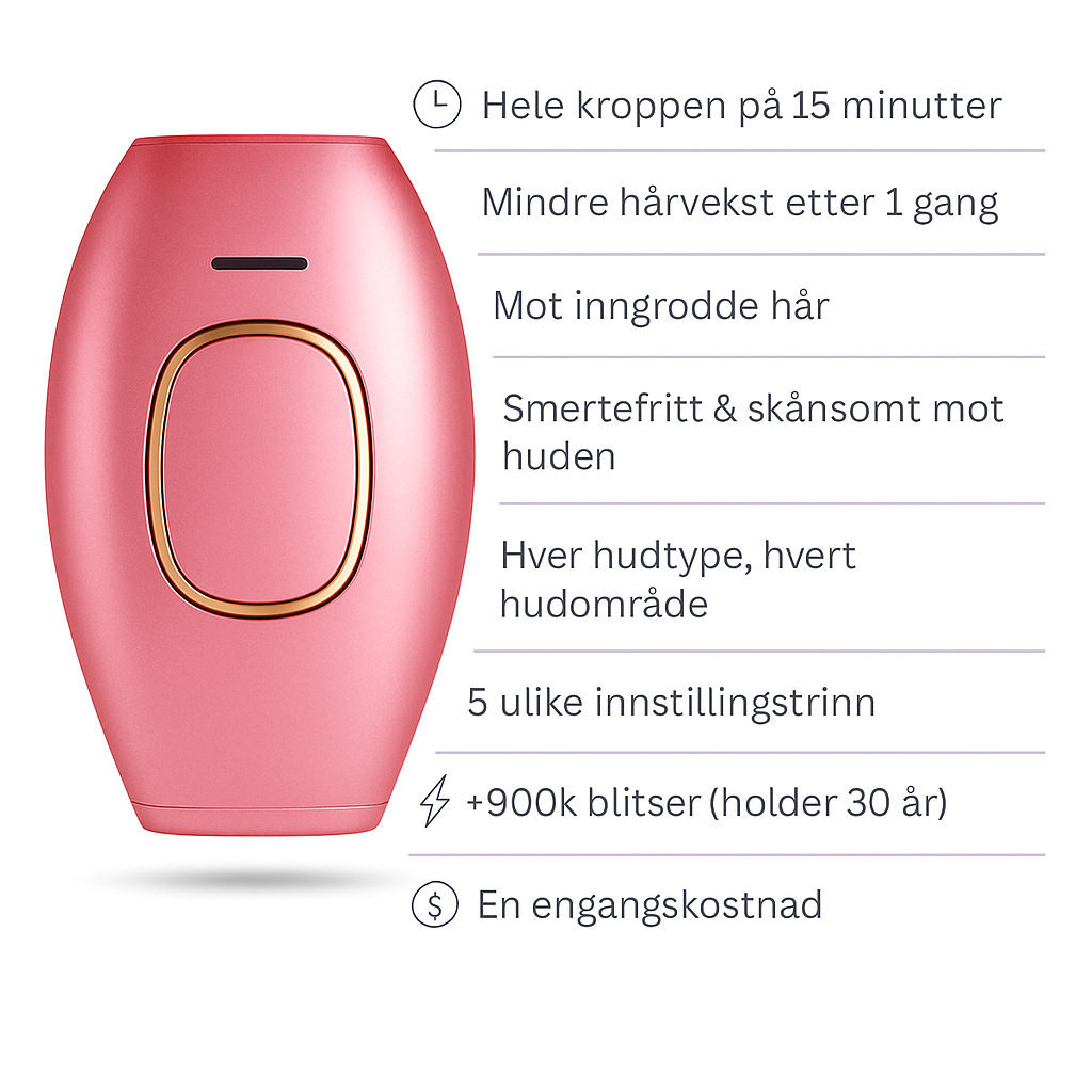 Nordist™ IPL — Permanent silkemyk hud hjemme