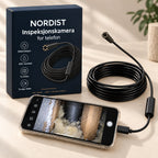 Inspeksjonskamera for mobil – se inn i rør, avløp og trange rom