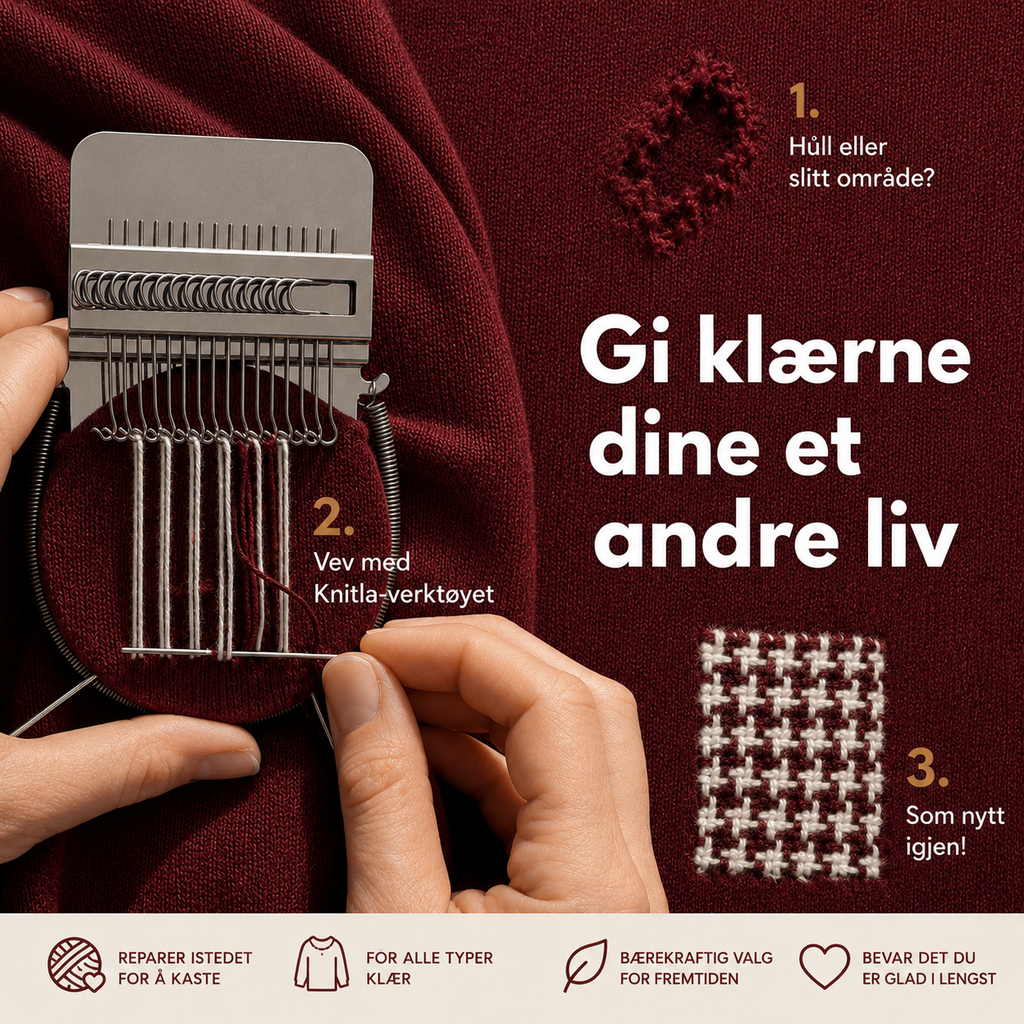 Knitla – Vev enkelt og gi klær nytt liv