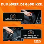 Lockt SteerGuard – Rattlås med flettet stålkabel
