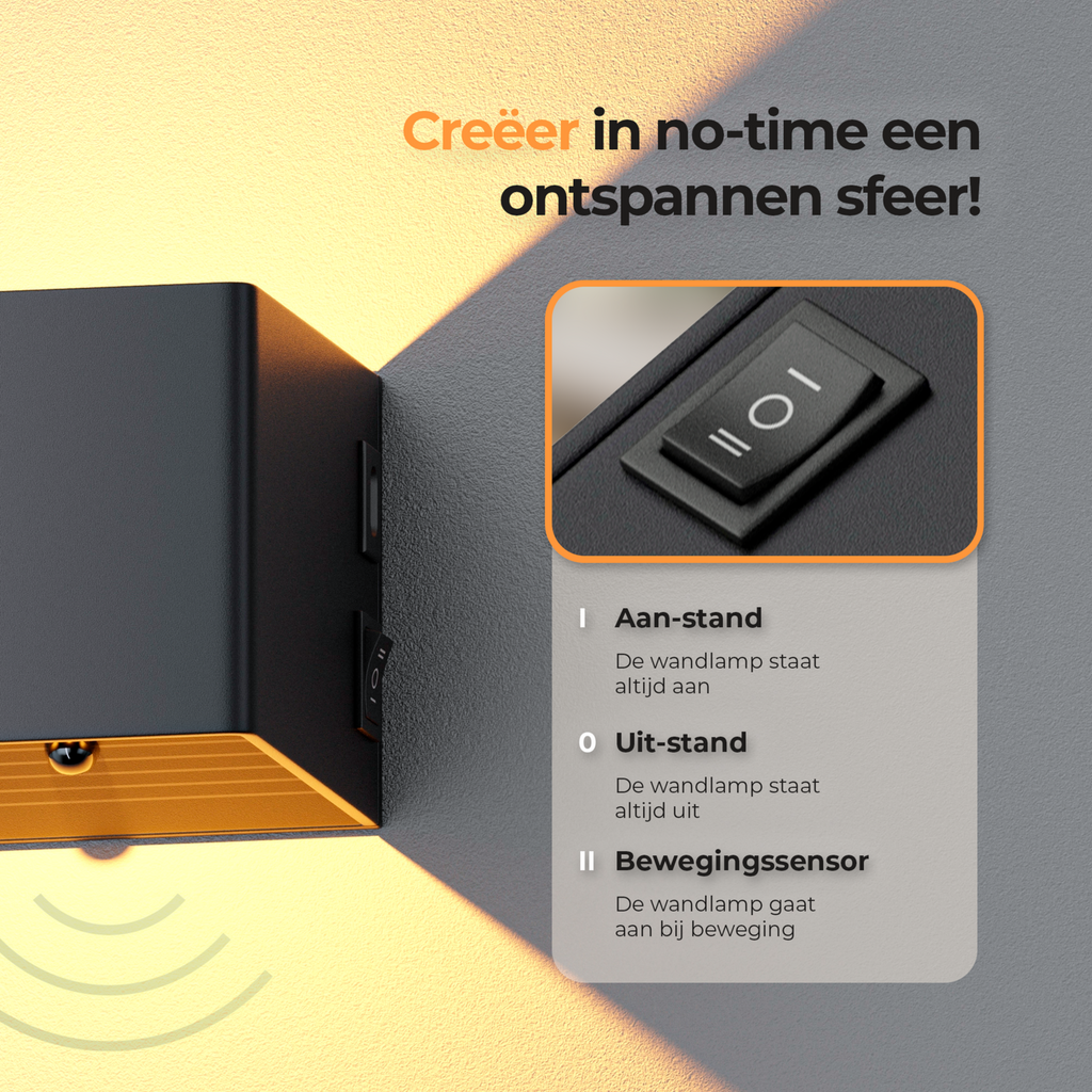 NORDIST™ Lunify Boca — Bordlampe med Stemningslys