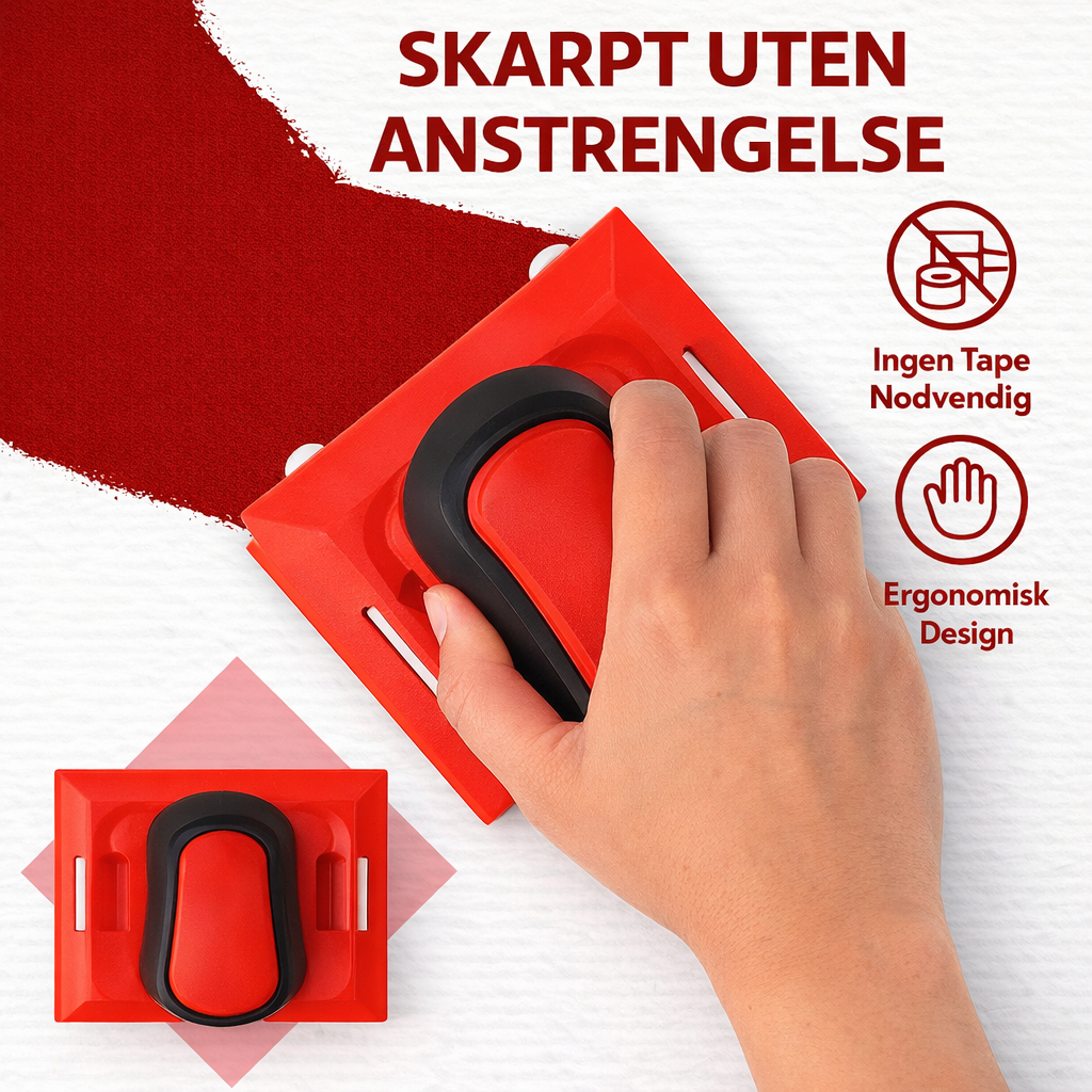 EdgeFlow Malerguide — skarpe kanter uten tape