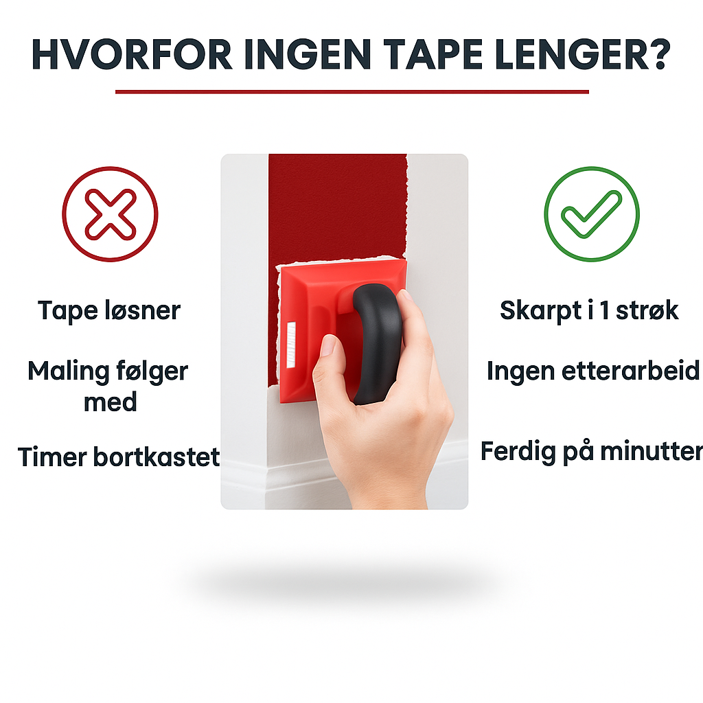 EdgeFlow Malerguide — skarpe kanter uten tape