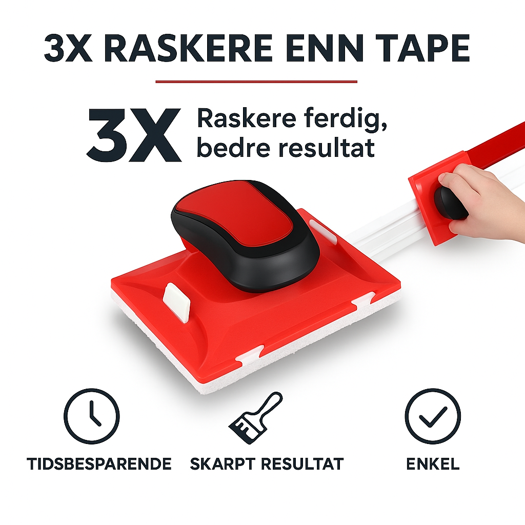 EdgeFlow Malerguide — skarpe kanter uten tape