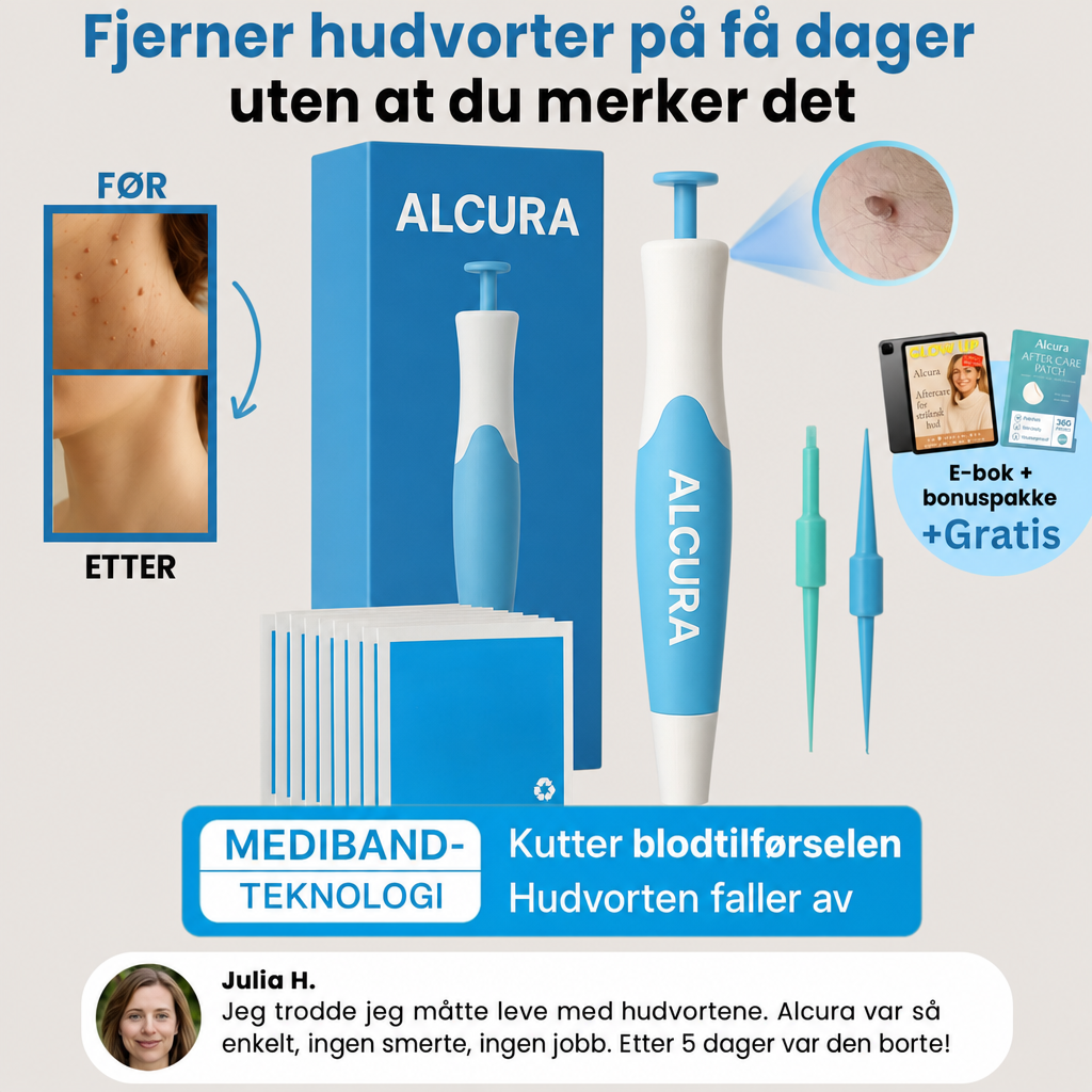 NORDIST Alcura – Hudvorte-fjerner (komplett sett)