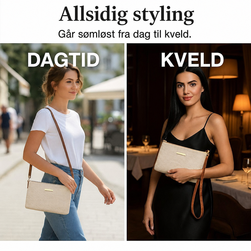 Elsa – Vevd stråveske & clutch