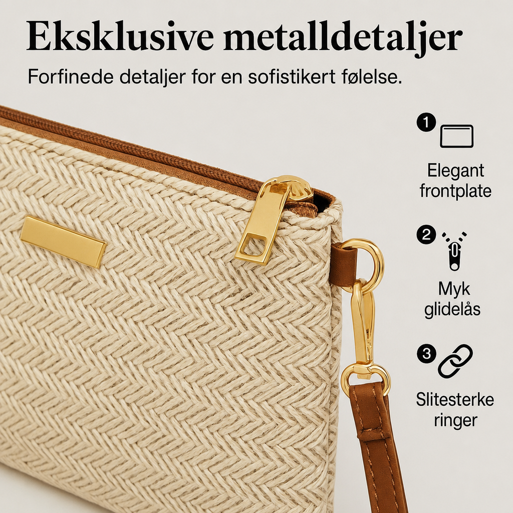 Elsa – Vevd stråveske & clutch