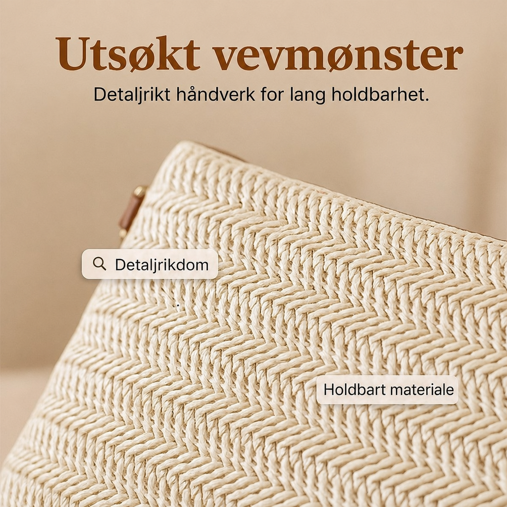 Elsa – Vevd stråveske & clutch